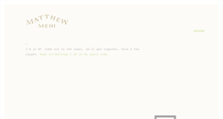 Desktop Screenshot of matthewlovesyou.com